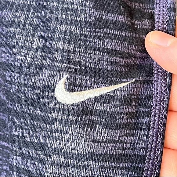 NIKE Cropped Leggings Fold Over Just Do It Waistband Running Workout Athleisure - Picture 9 of 9